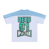 Deku Full Power Oversized Mesh V-Neck Soccer Jersey