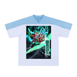 Deku Full Power Oversized Mesh V-Neck Soccer Jersey