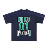 Deku Full Power Oversized Mesh V-Neck Soccer Jersey