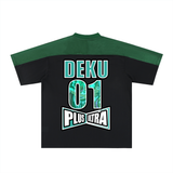 Deku Full Power Oversized Mesh V-Neck Soccer Jersey